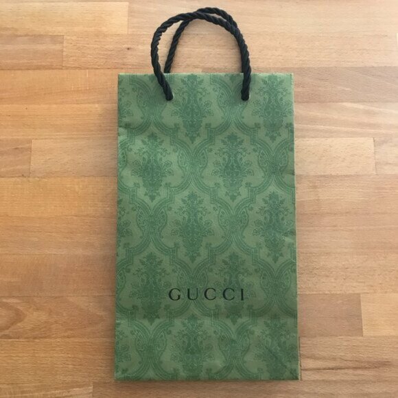 Gucci Other - Gucci Limited Edition Green Foliage Gucci Shopping Bag Gift Bag